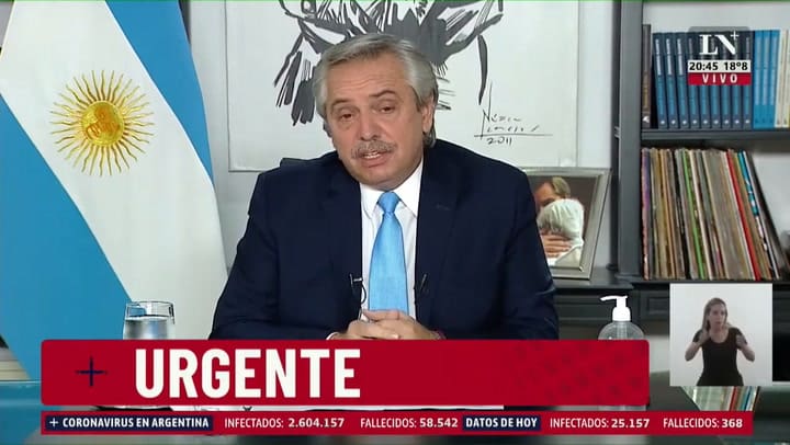 Alberto Fernández anunció nuevas medidas restrictivas en relación a la segunda ola de coronavirus