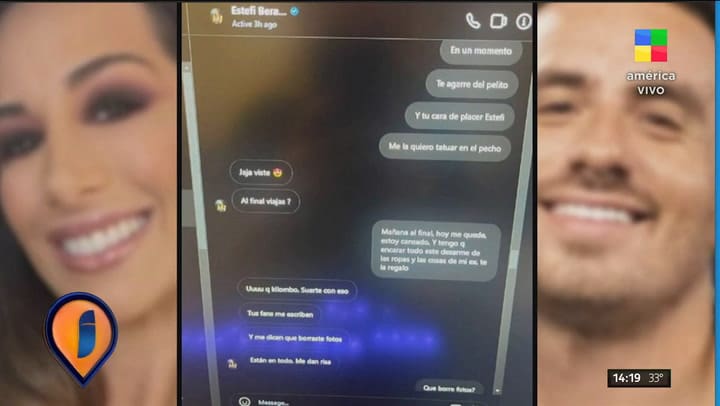 El supuesto chat entre Estefi Berardi y Fede Bal