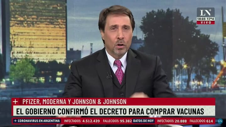 El pase de Pablo Rossi con Eduardo Feinmann