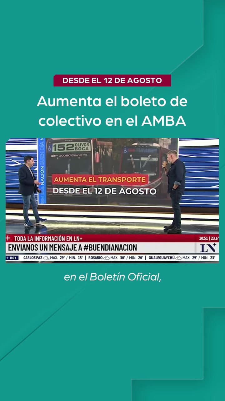Los nuevos montos para los viajes en colectivo