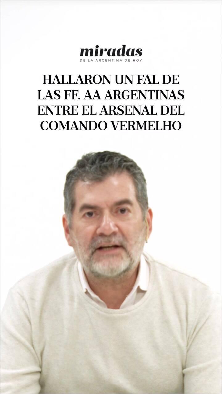 Hallaron un FAL de las Fuerzas Armadas argentinas entre el arsenal del Comando Vermelho