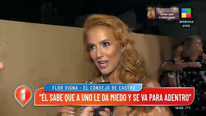 Flor Vigna se metio en la guerra entre Sabrina Rojas y Luciano Castro
