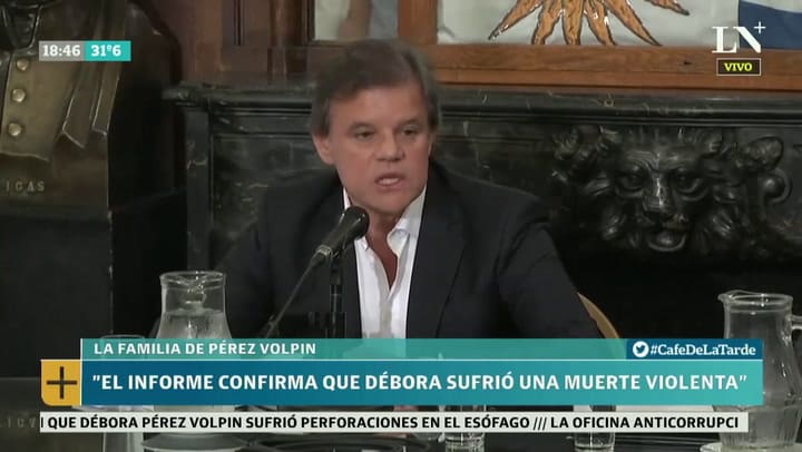 Enrique Sacco: 'Débora sufrió una muerte violenta'