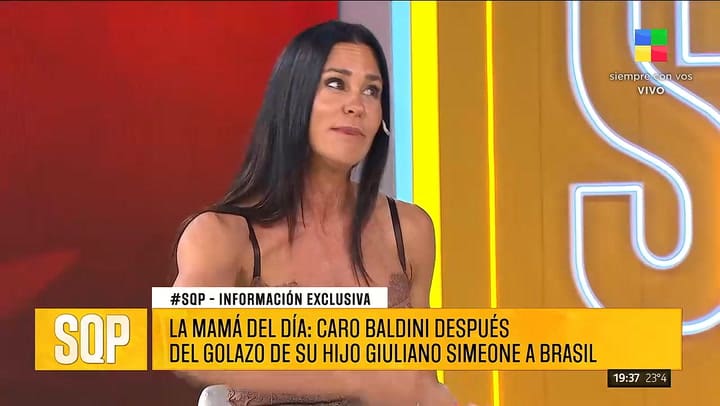 Carolina Baldini conto que hizo cuando a su hijo le escribio una mujer mucho mayor que el