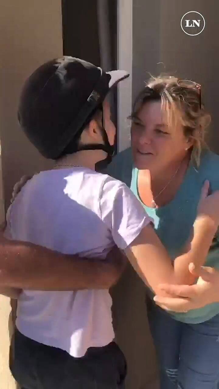 La vuelta de Pedro Heguy a su casa luego de 40 días de internación