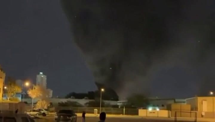 Misiles iraníes impactaron en una base estadounidense ubicada en Bahréin