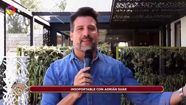 Adrián Suar junto a José María Listorti y Diego Pérez en ShowMatch - Fuente: eltrece