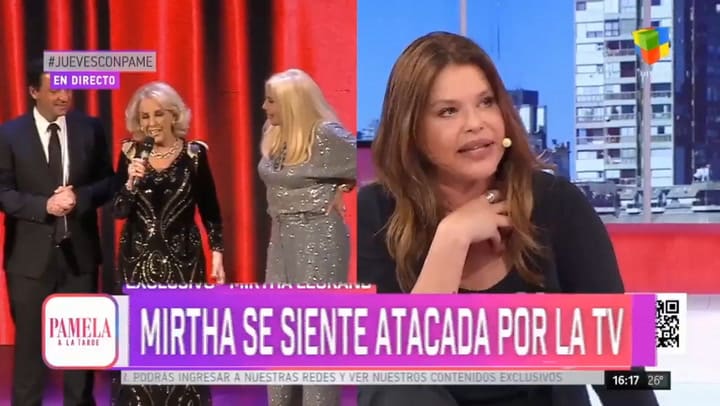 Nazarena Velez en el programa de Pamela David. Fuente: America TV