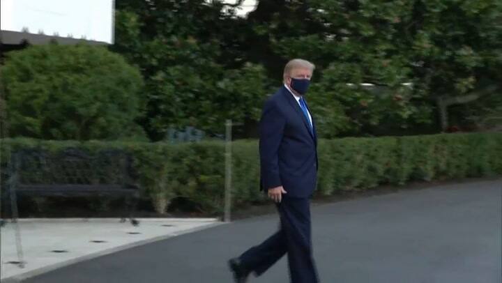 Donald Trump fue hospitalizado para continuar con su tratamiento del Coronavirus - Fuente: AFP