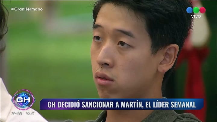 La decision de Gran Hermano con respecto al lider de la semana, Martin Ku