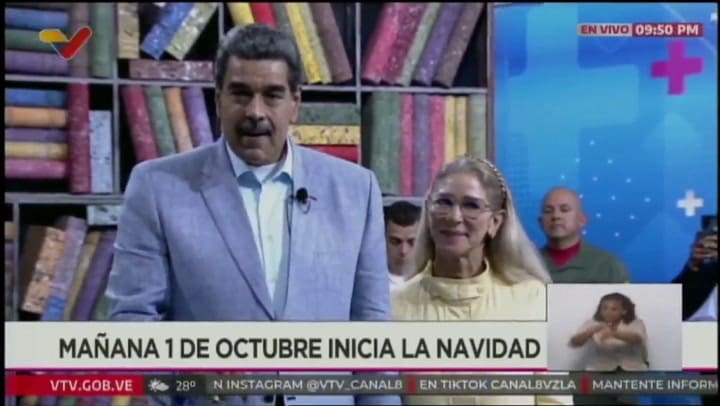 Nicolás Maduro anuncia la Navidad en Venezuela