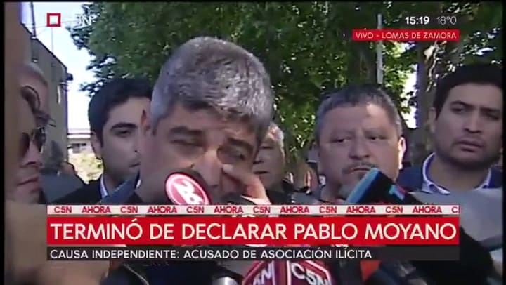 Tras finalizar su declaración Pablo Moyano aseguró: 'No vendo choripanes ni recaudo dinero' - Fuente