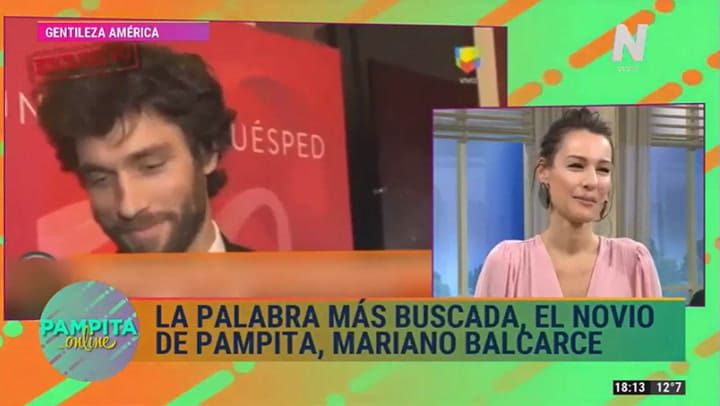 Así reaccionó Pampita al ver una nota que le hicieron a su novio - Fuente: NET TV