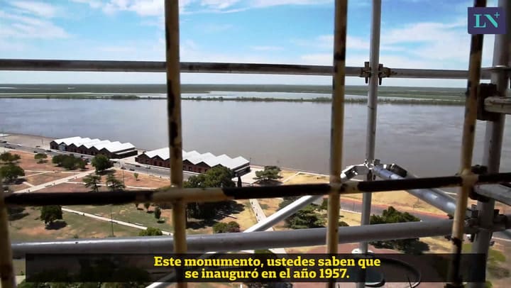 Así avanza la restauración del monumento a la Bandera en Rosario