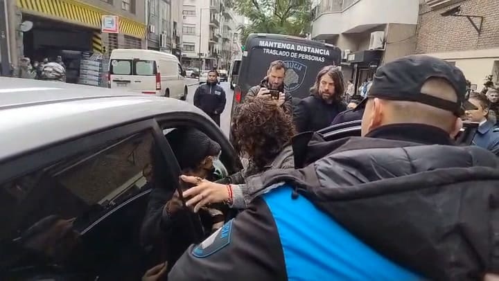La llegada de Pity Álvarez a los tribunales para la segunda audiencia del juicio