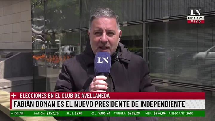 Fabián Doman es el nuevo presidente de Independiente