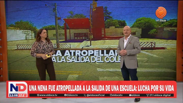 Un auto atropelló a una nena de 12 años a la salida de un colegio en Córdoba: su estado es crítico