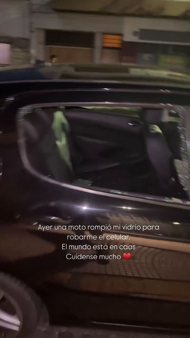 El video que publicó Flor Vigna tras el robo