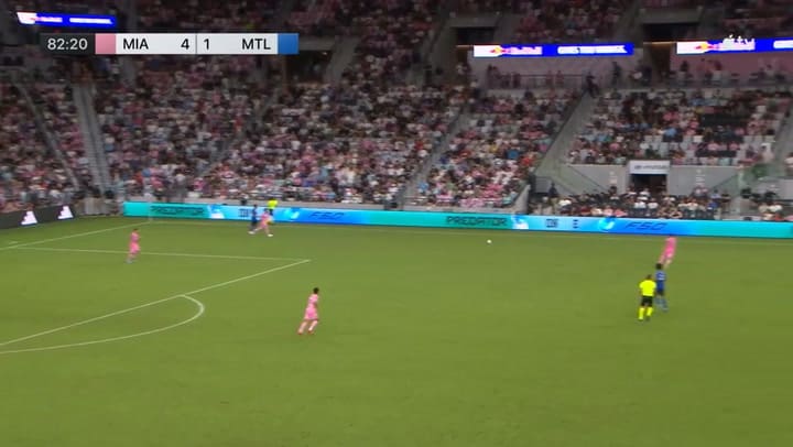 Los jugadores de Montréal se equivocaron en la salida y Messi no perdonó