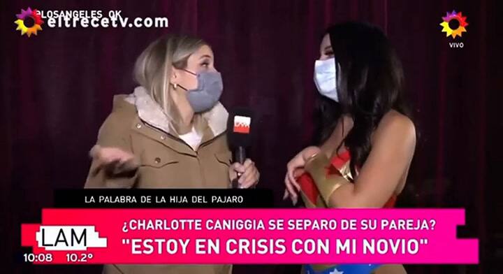 Charlotte Caniggia habló en medio de los rumores de separación con su novio