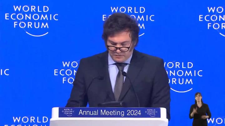 La conferencia completa de Javier Milei En Davos