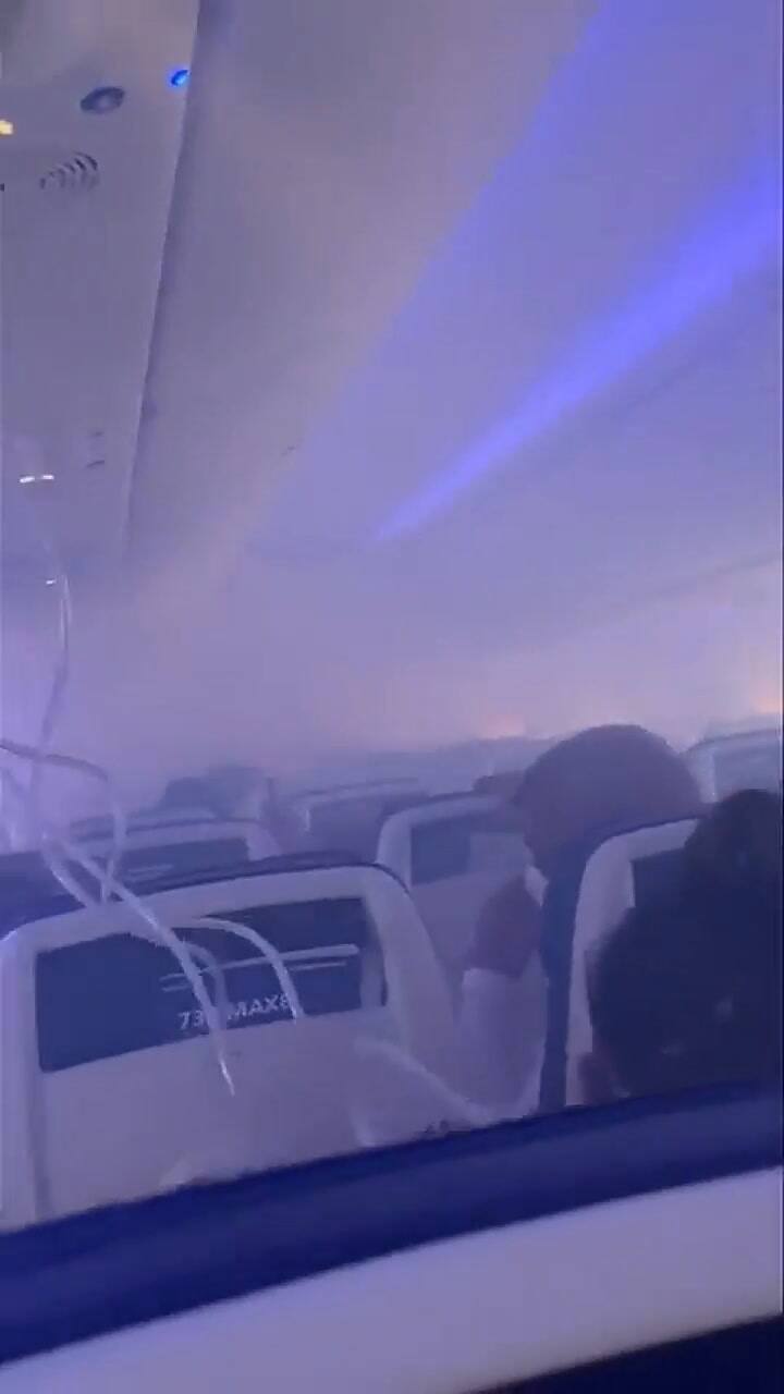 Momentos de pánico a bordo del avión de Souhwest Airlines