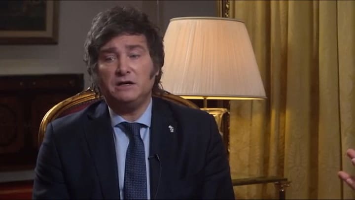 Milei, sobre Lula, con Jaime Bayly
