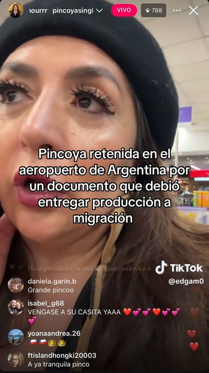 Pincoya quedó retenida en migraciones