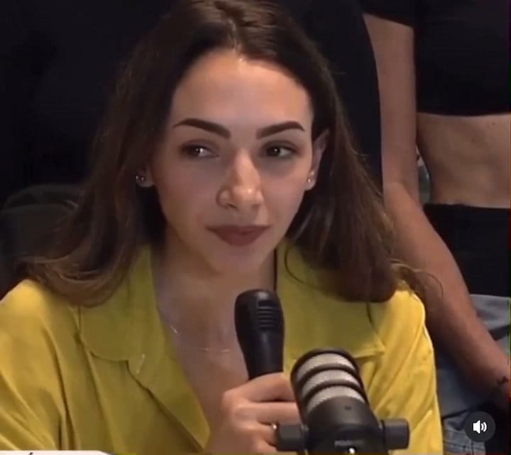 Thelma Fardin en conferencia de prensa tras el fallo a favor de Juan Darthés