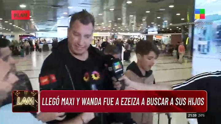 Maxi Lopez llego a Buenos Aires y hablo de Wanda Nara