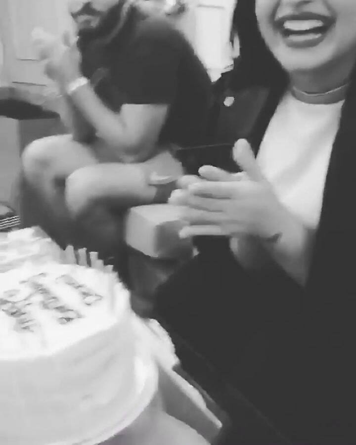 Demi Lovato sopla las velas de su torta de cumpleaños. Fuente: Instagram