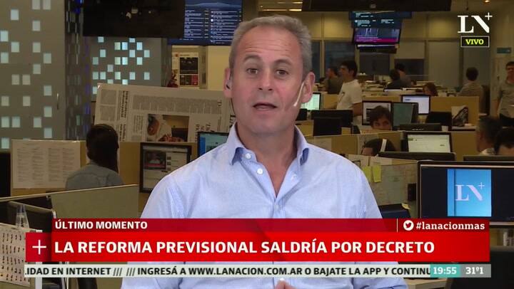La reforma previsional saldrá por decreto