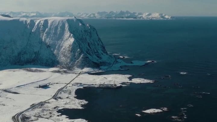Así se estrelló el cohete Spectrum en el mar de Noruega