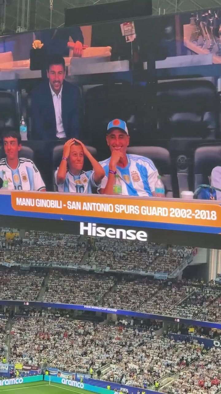 La ovación que recibió Manu Ginóbili en pleno partido de Argentina