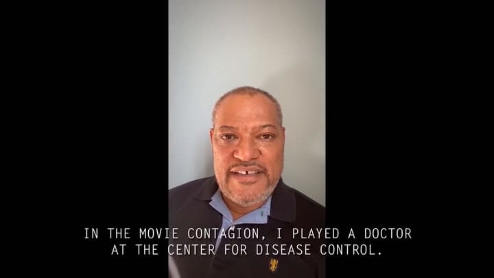 Laurence Fishburne sobre como detener la propagación del COVID-19 ahora | Para control del contagio