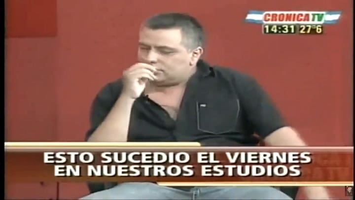 Batalla campal en Crónica TV