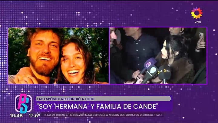 Lali habló de Cande Vetrano y Andrés Gil (Video: eltrece)