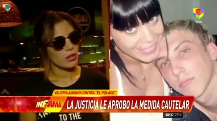 Valeria Aquino contra 'El Polaco': La justicia le aprobó la medida cautelar
