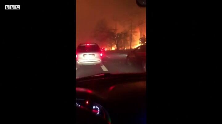 Los voraces incendios forestales en California - Fuente: BBC