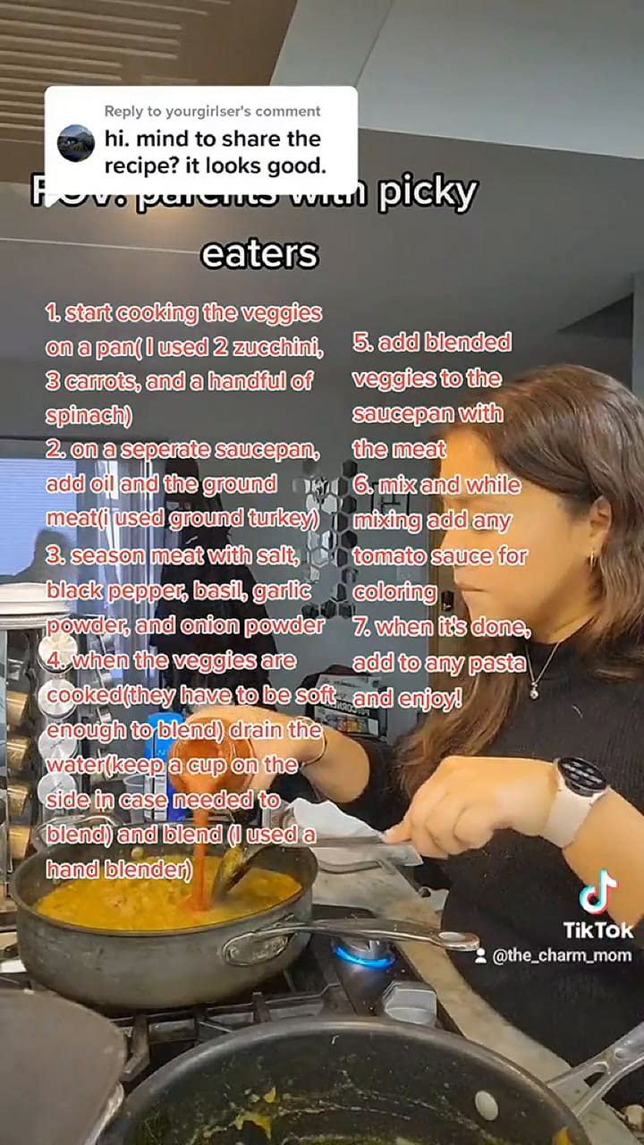 Compartió el truco que utiliza para que sus hijos coman verduras y se volvió viral