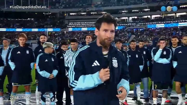 El discurso completo de Lionel Messi