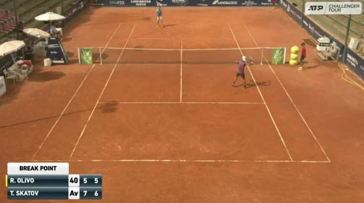 El final inesperado de un partido de tenis