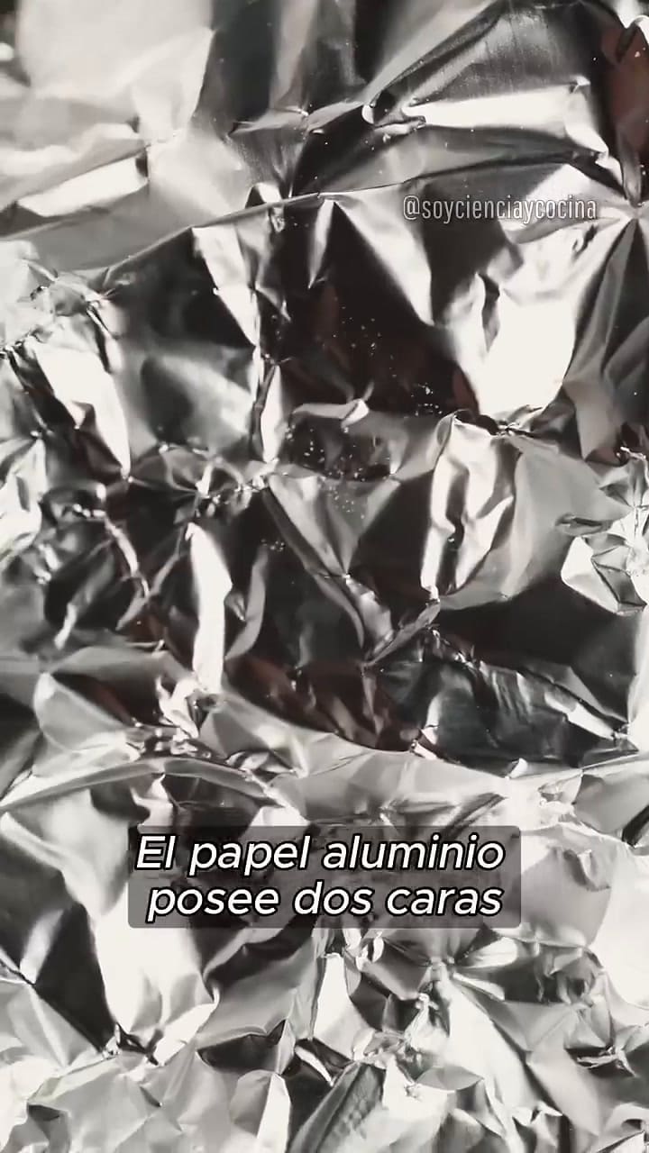 ¿Para qué sirven las caras del papel aluminio? Gentileza: @soycienciaycocina