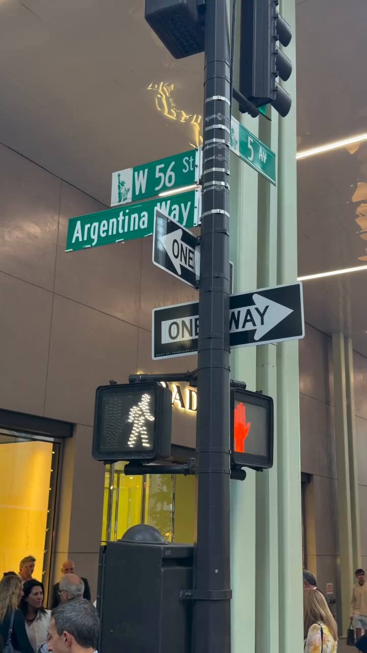 Nueva York inauguró la calle Argentina Way