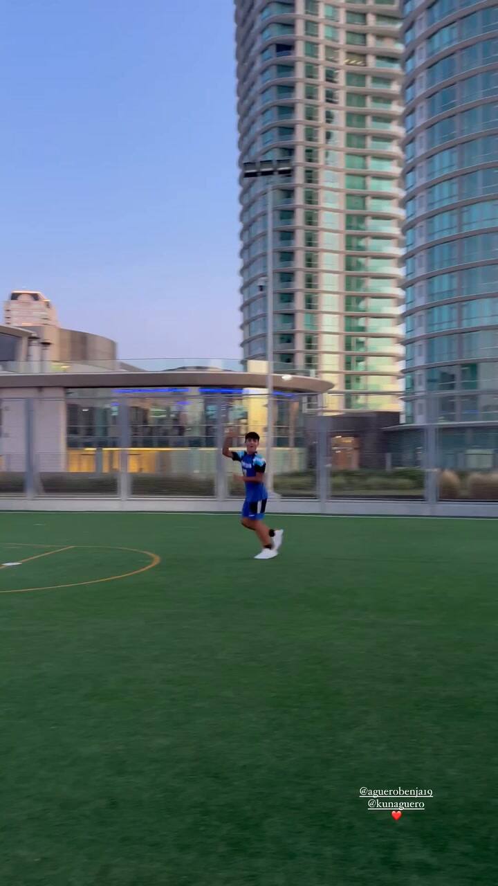 Sofía Calzetti dejó mal parado al Kun Agüero y mostró el golazo que le hizo su hijo Benjamín