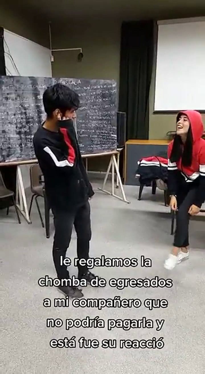 Así sorprendieron a Samuel sus compañeros