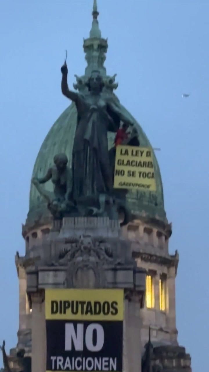El video que subió Greenpeace en el Congreso