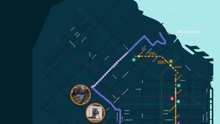 Así será el recorrido de la primera línea del Trambús en CABA