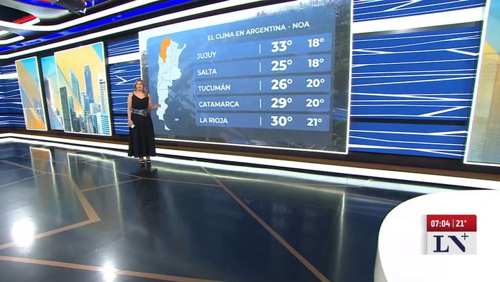 SMN: el clima region por region