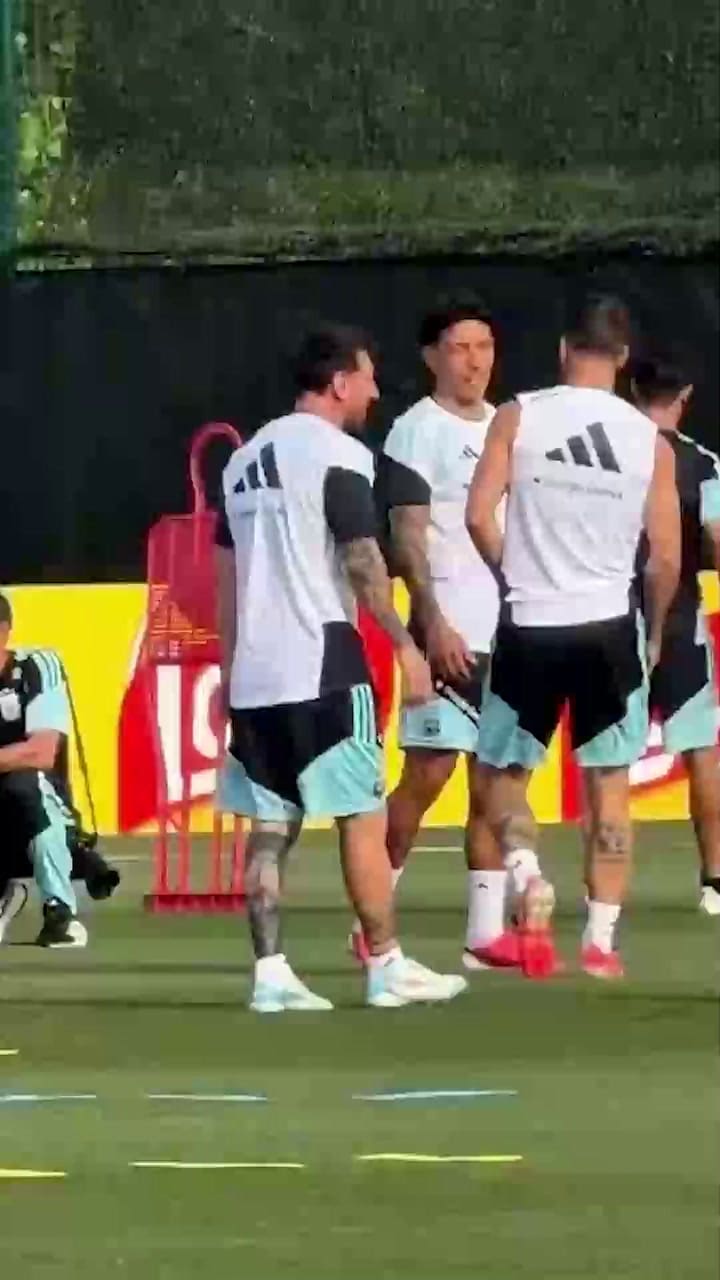 Rumores desmentidos. Messi salió a entrenar en Kansas City tras el comunicado de su familia por el estado de salud de Jorge